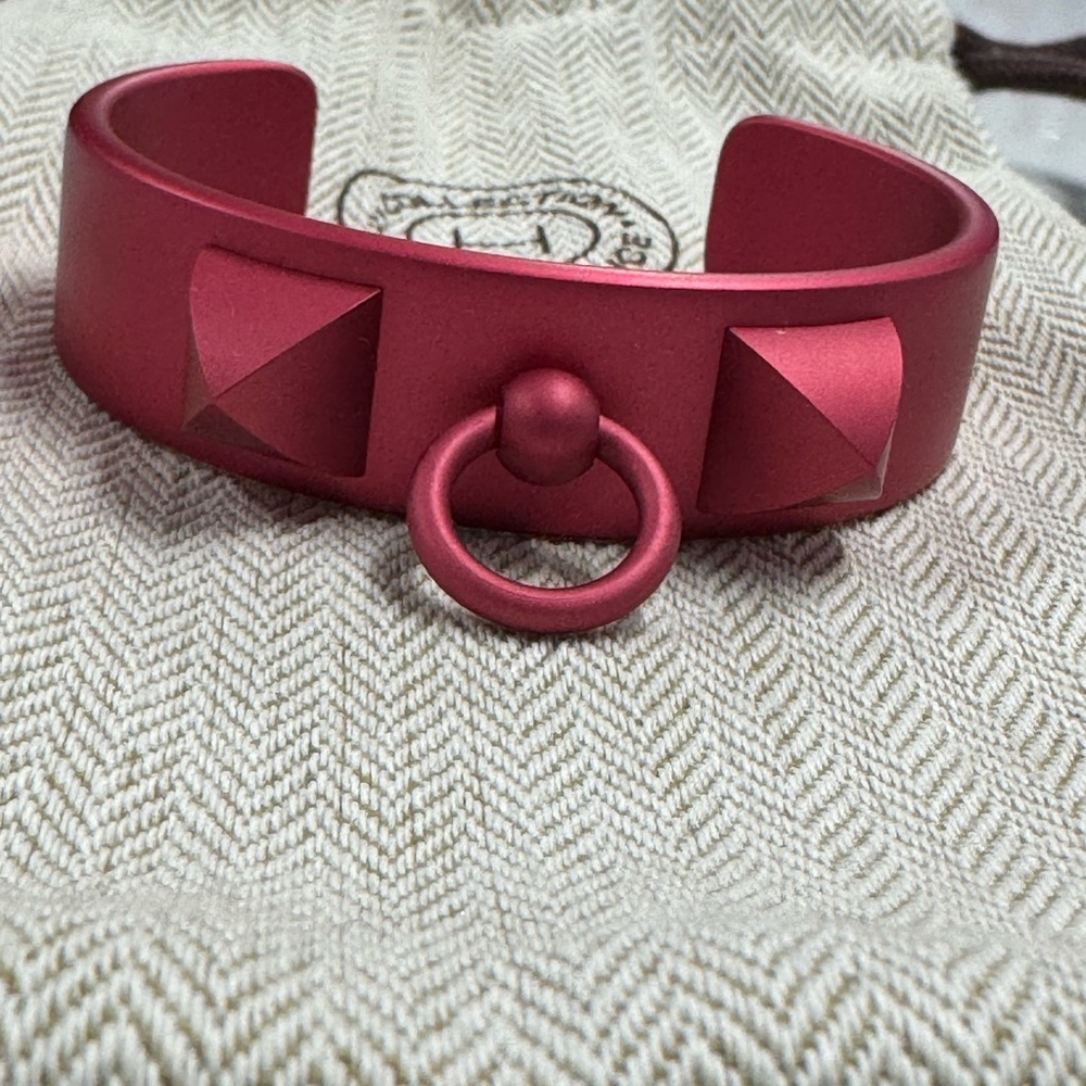 Pink Hermes Cuff Bracelet